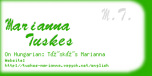 marianna tuskes business card